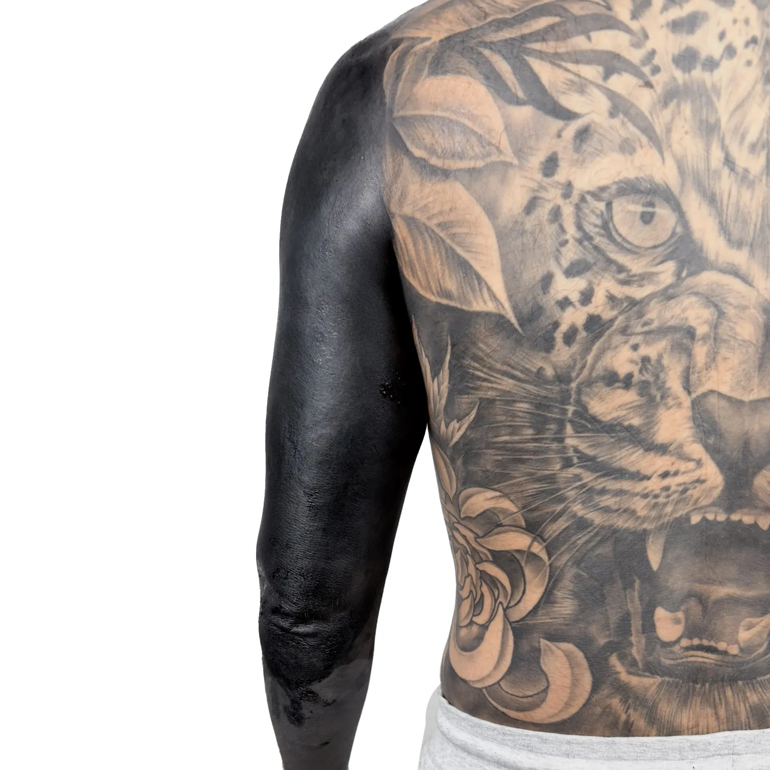 Black out tattoo on arm