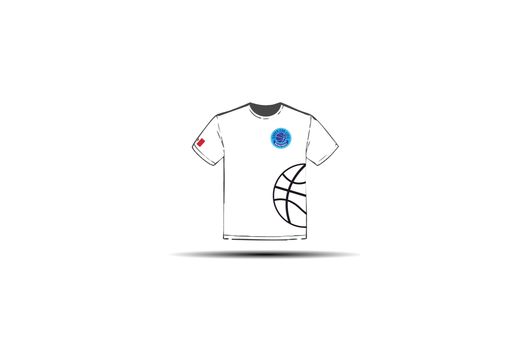 Cotton shirt with Hoops for Life branding.
Comes in black or white.