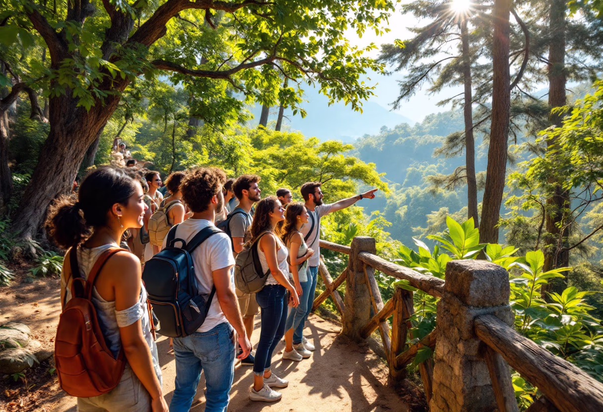 image of a guided tour group