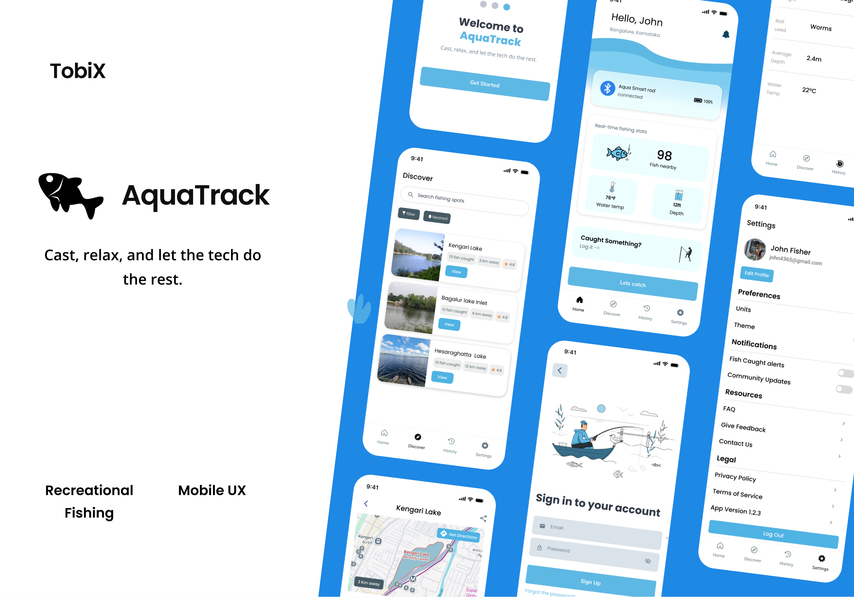 A mockup of a project