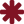 A red Asterisk Symbol