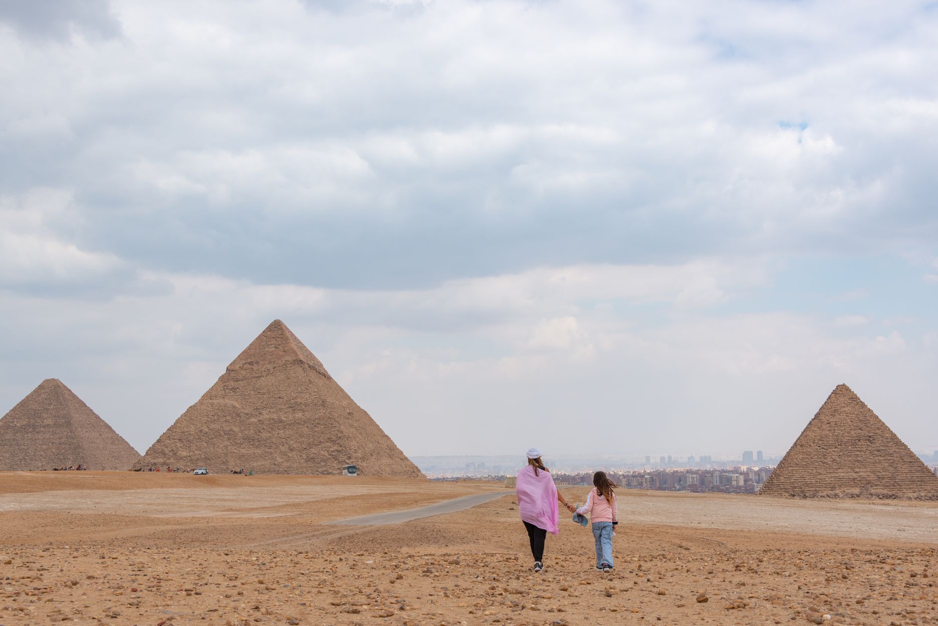 Karte mit der Route von Hurghada nach Kairo durch die ägyptische Wüste