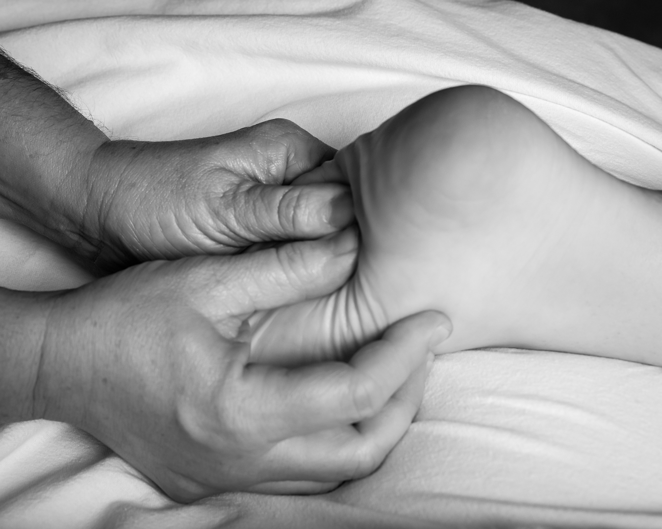 foot massage by a professional massage therapist