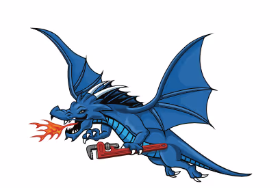 Blue Plumbing & Drain Cleaning Logo
