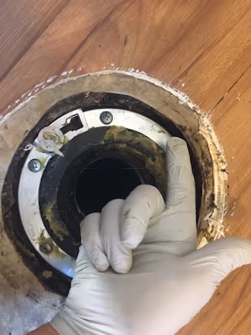 Toilet flange also called a closet flange