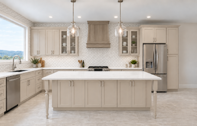 Interior design rendering for the Timeless Neutral collection