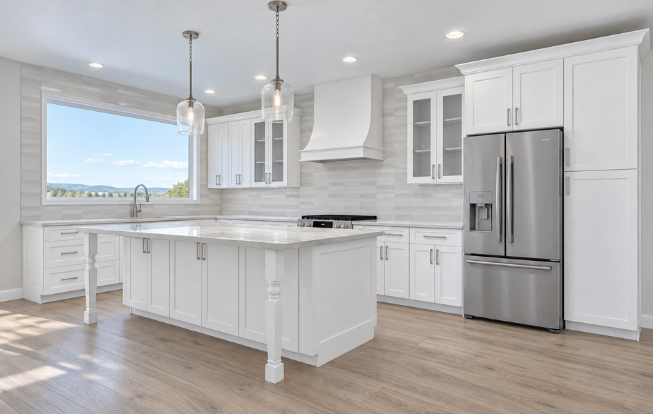 Airy and Inviting kitchen design with light cabinetry and warm neutral finishes