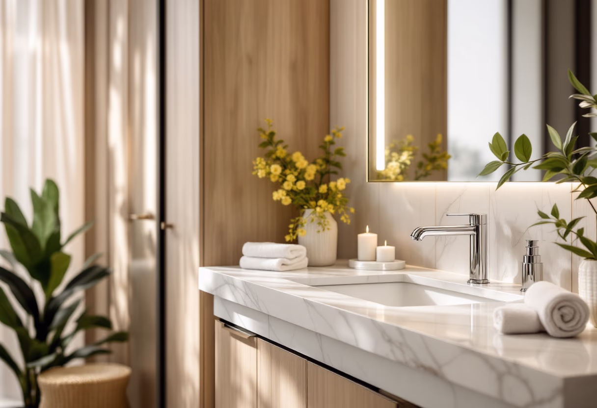 image of a sparkling bathroom