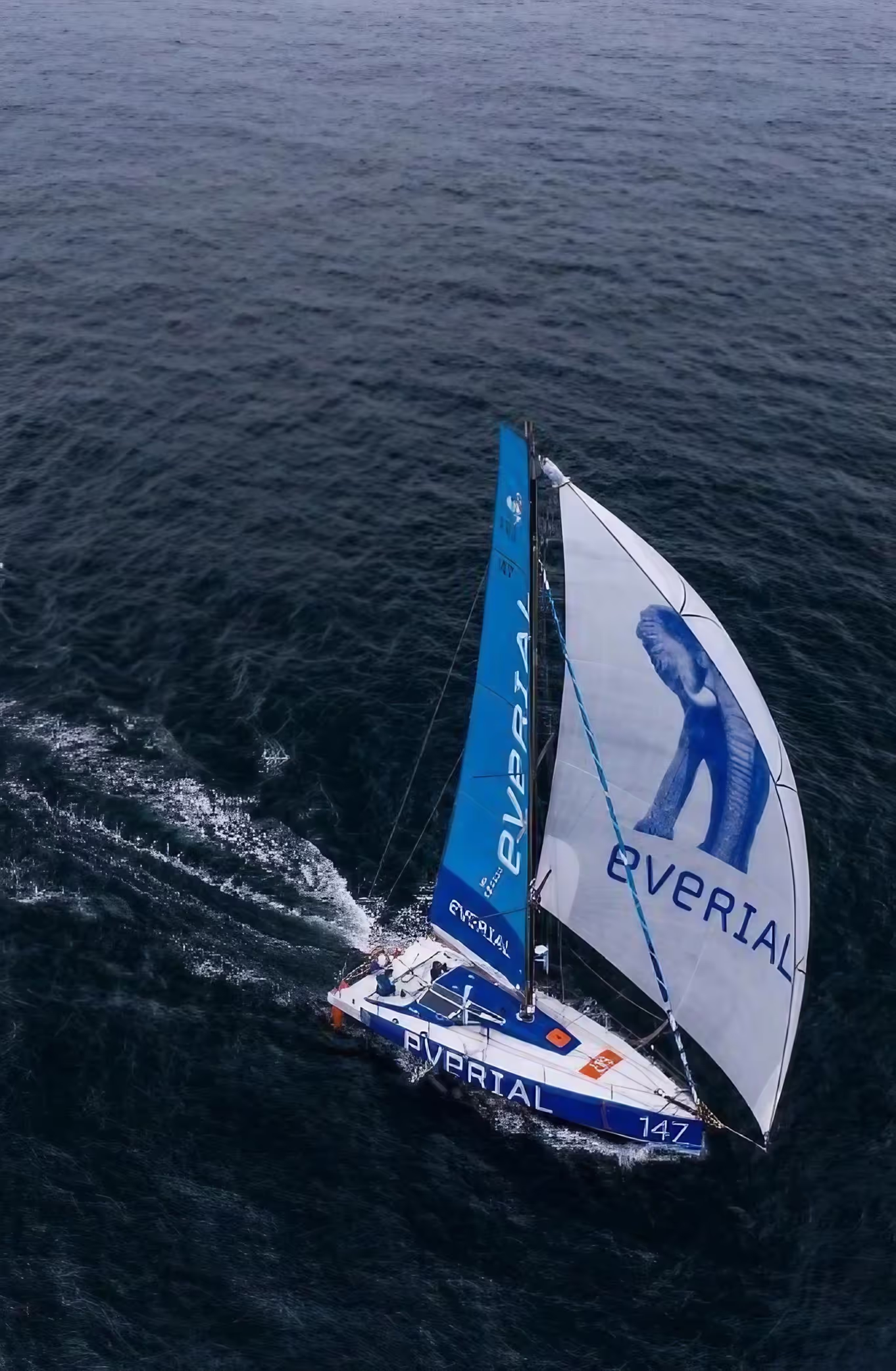 sailing in the ocean