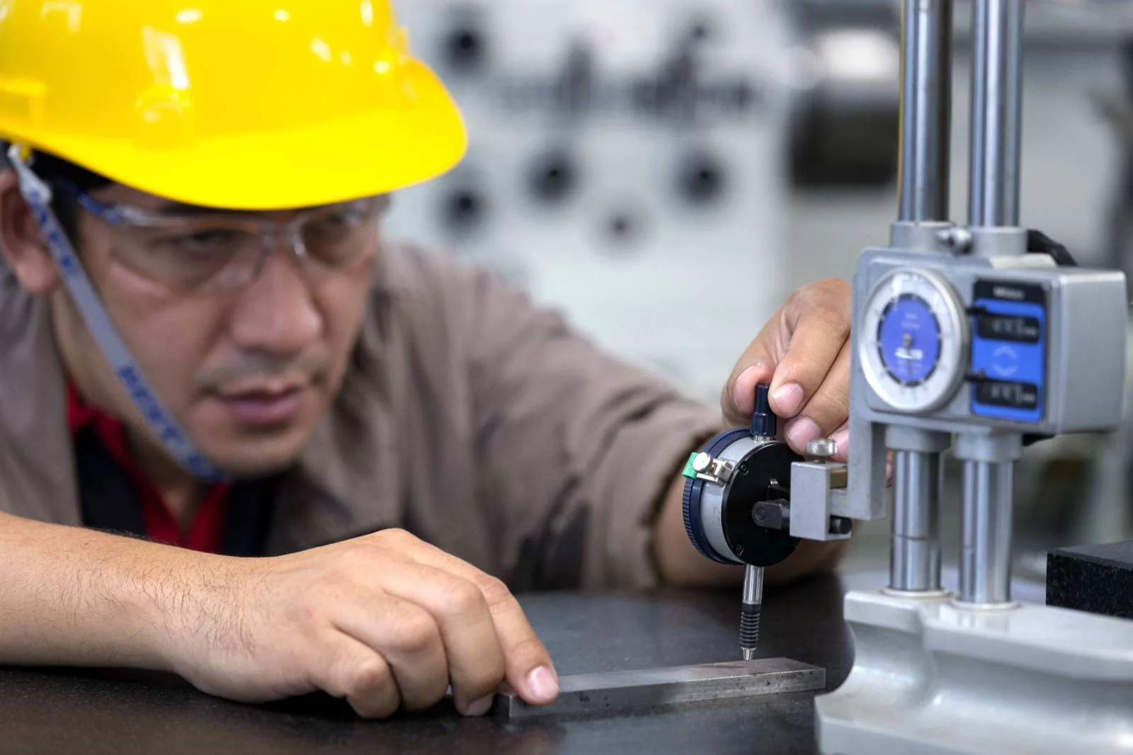Worker measuring machine.