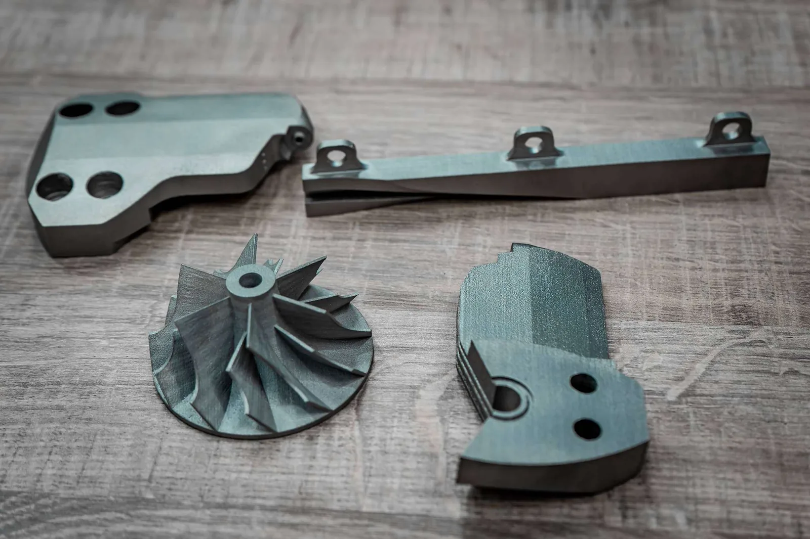 Machined component samples.
