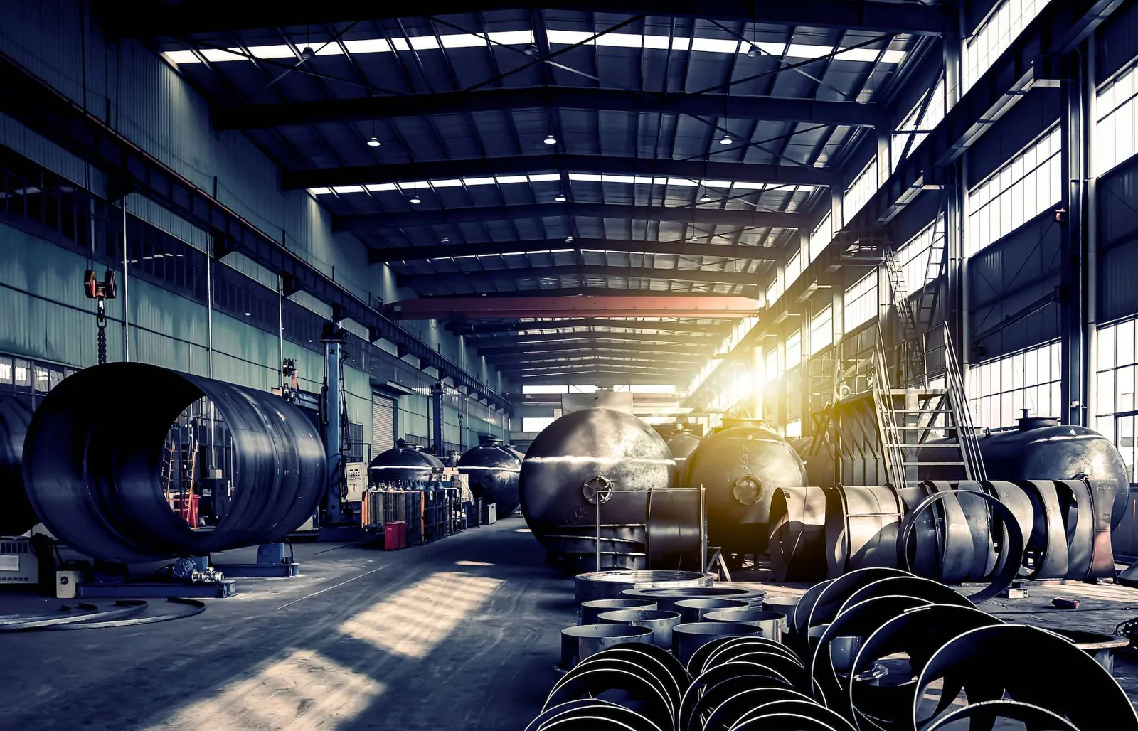 Steel production plant.