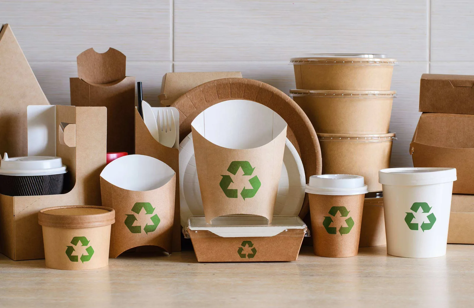 Paper food packaging.