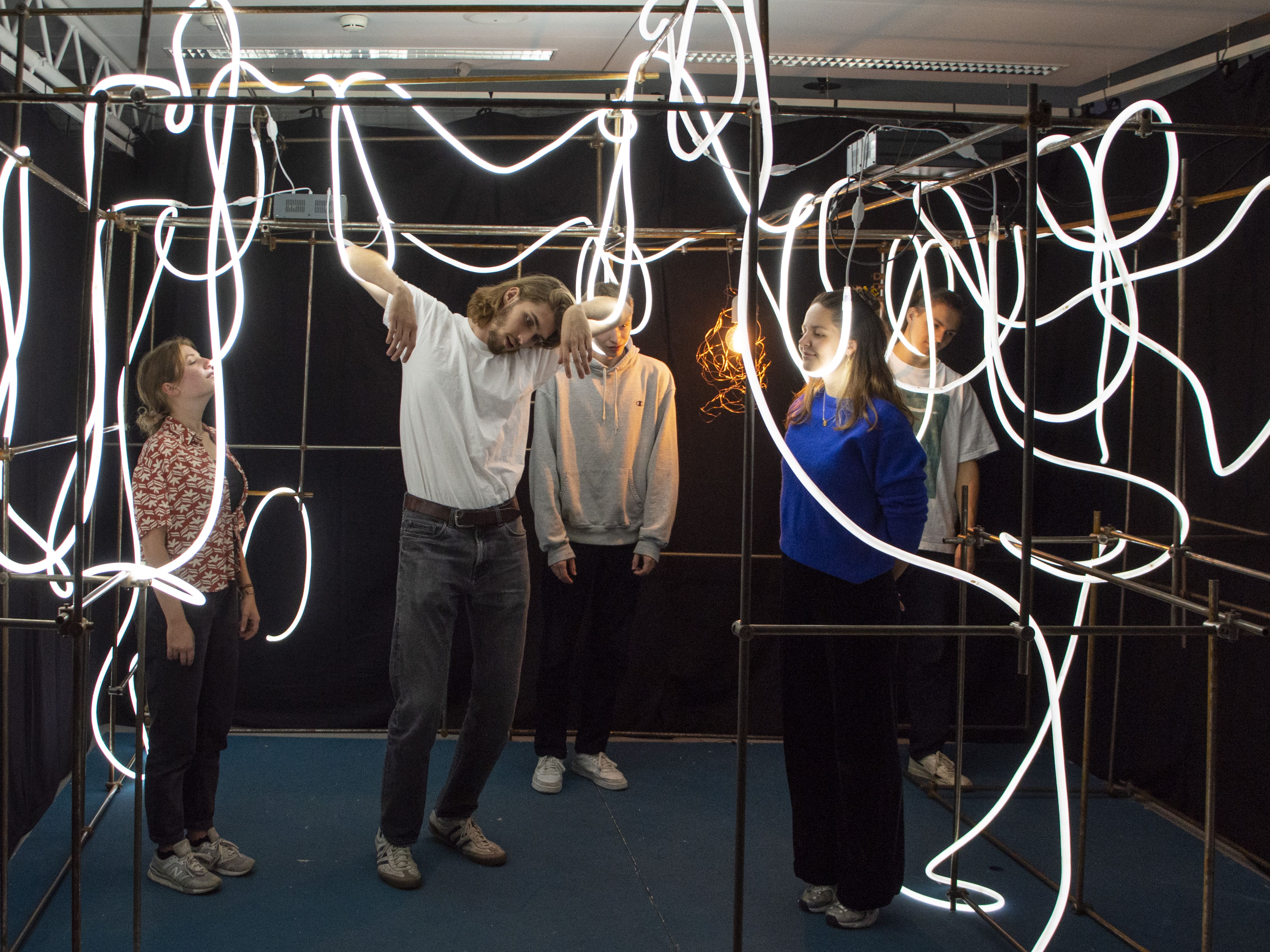 Installation with People