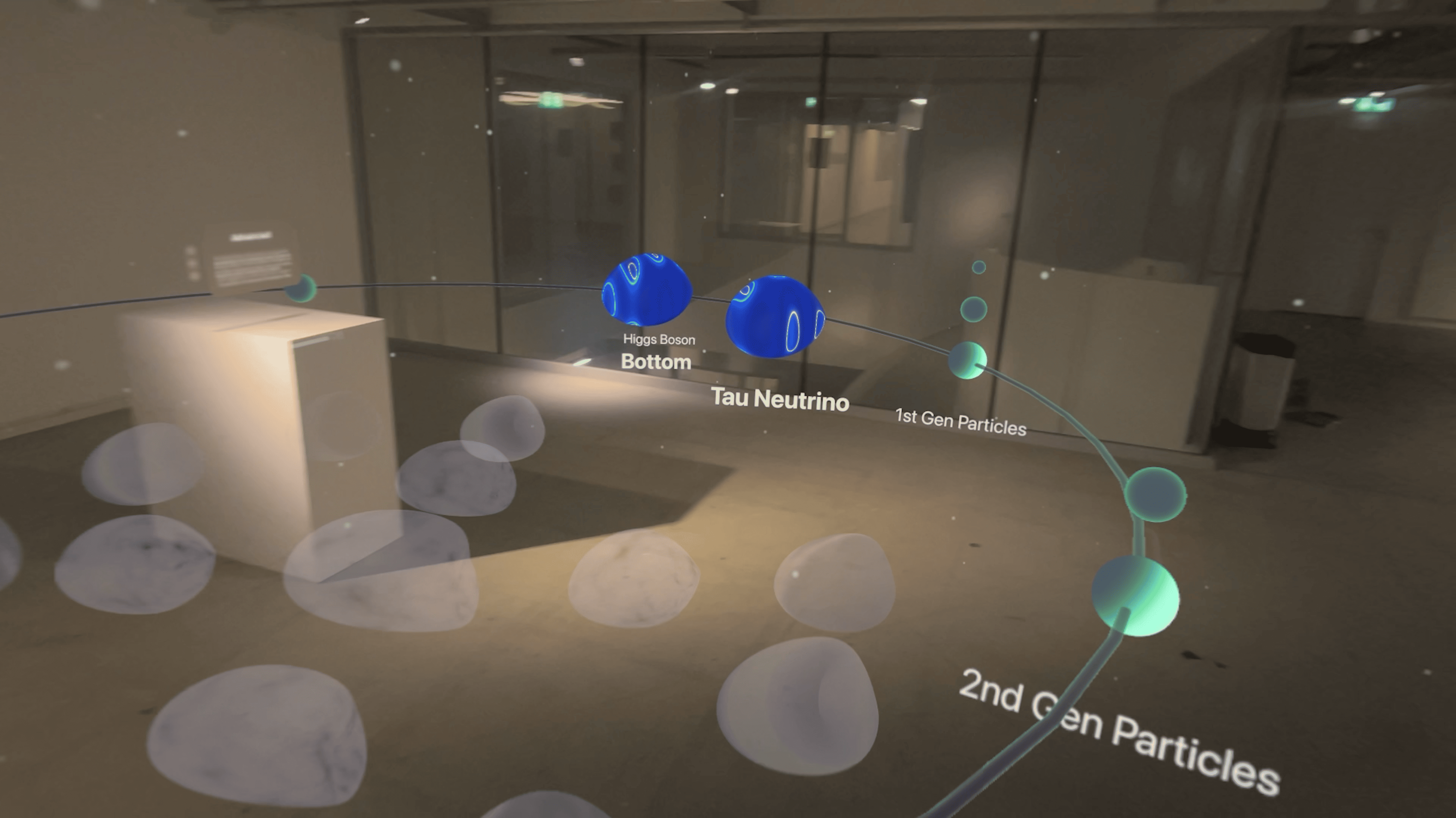 3D visualisation of standard model interaction