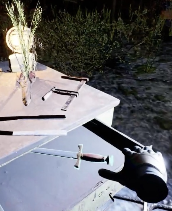 VR gameplay grab item