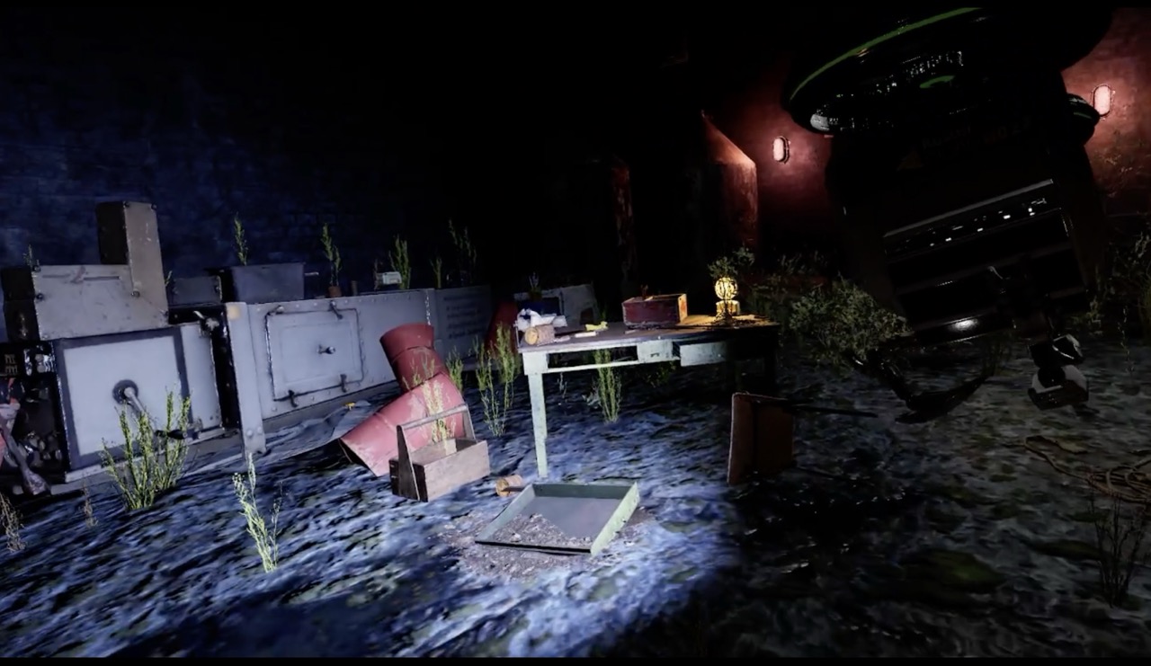 VR gameplay search drone