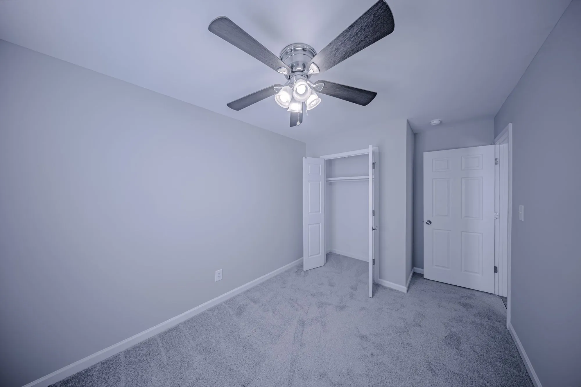 Spacious one-bedroom living room interior at The Ridge Apartments in Marietta, GA
