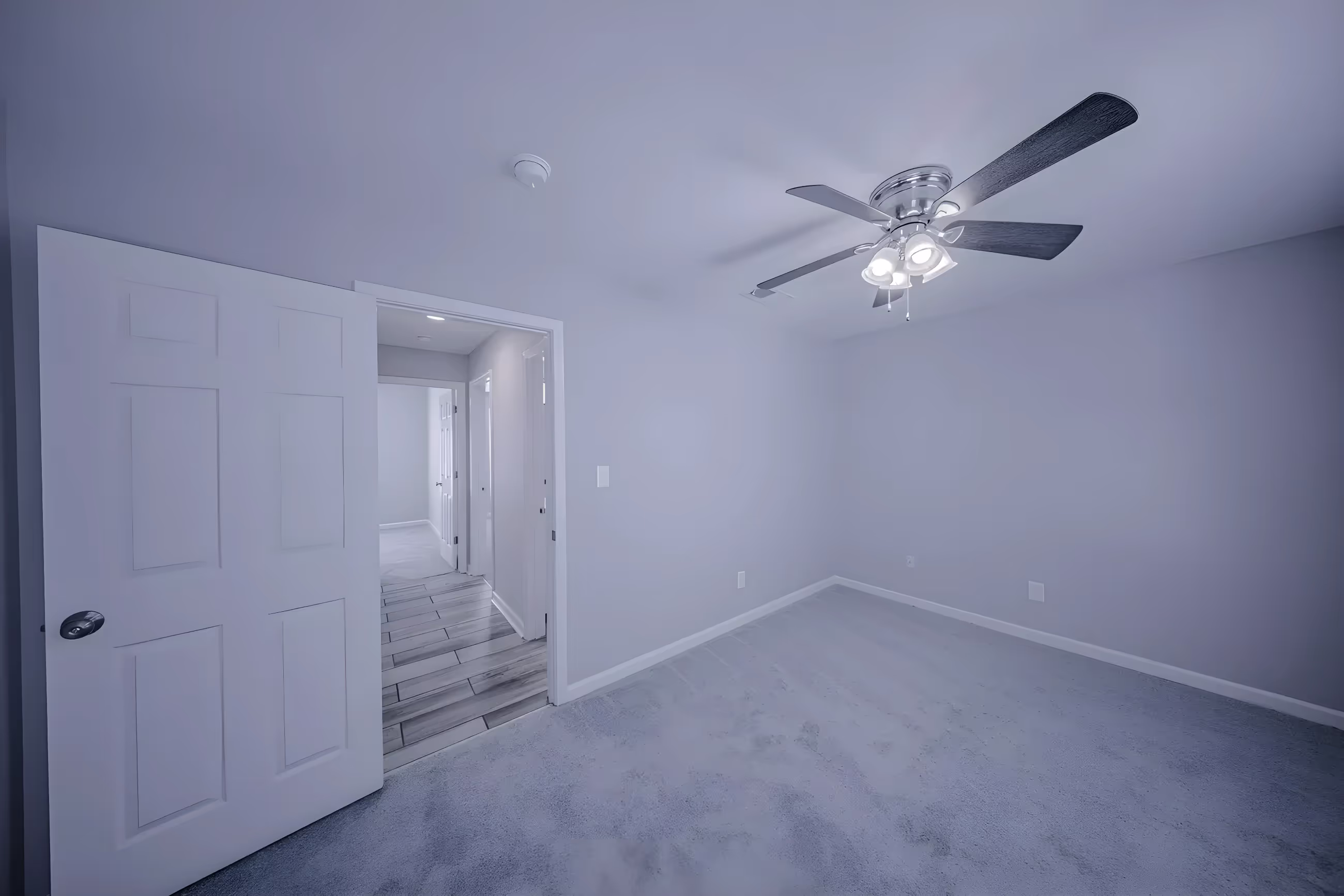 Two-bedroom model apartment interior showcasing modern finishes at The Ridge Apartments in Marietta, GA