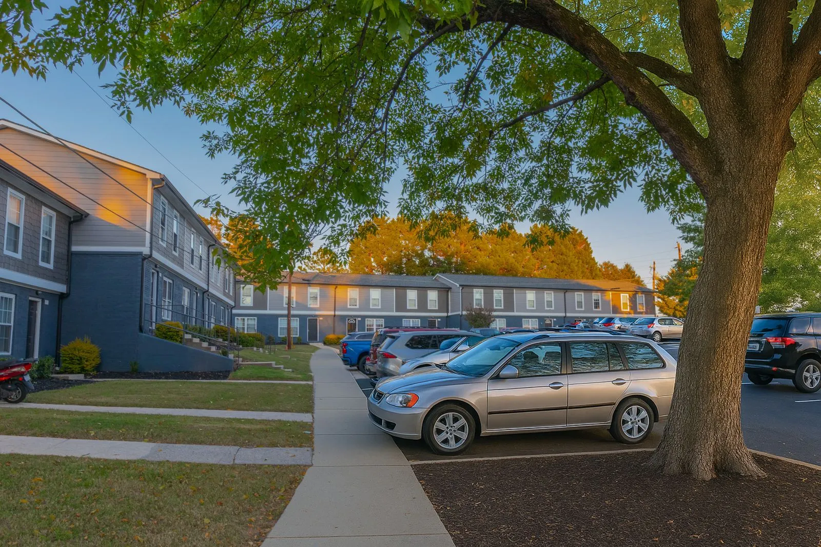 Ample parking lot at The Ridge Apartments in Marietta, GA.