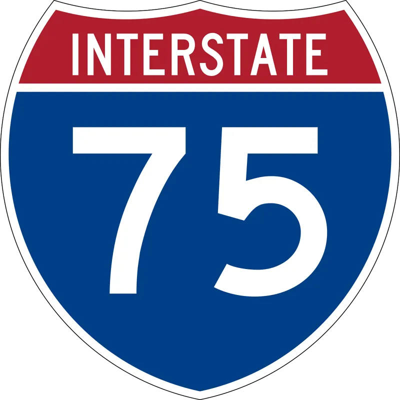 Access to Interstate 75 near The Ridge Apartments in Marietta GA.