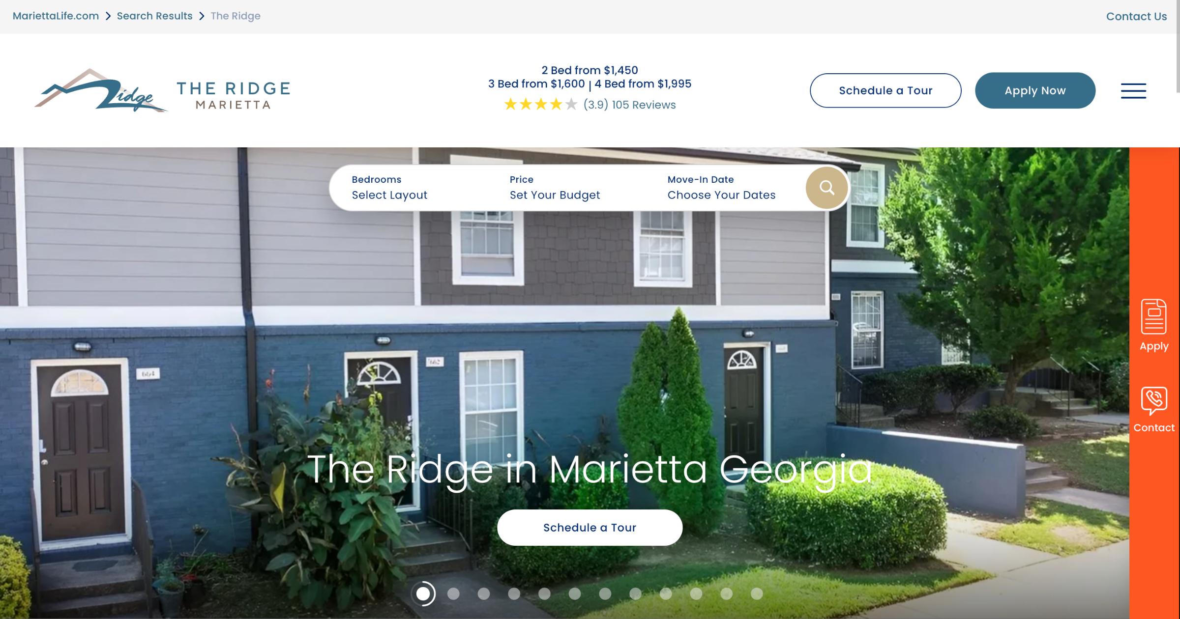 The Ridge Townhome Community Marietta