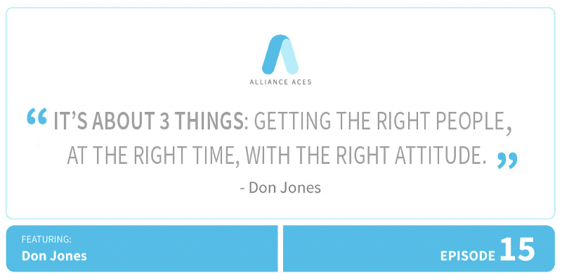 It's about 3 things: getting the right people, at the right time, with the right attitude.
