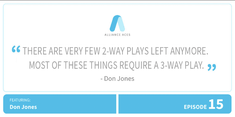 There are very few 2-way plays left anymore. Most of these things require 3-way plays.