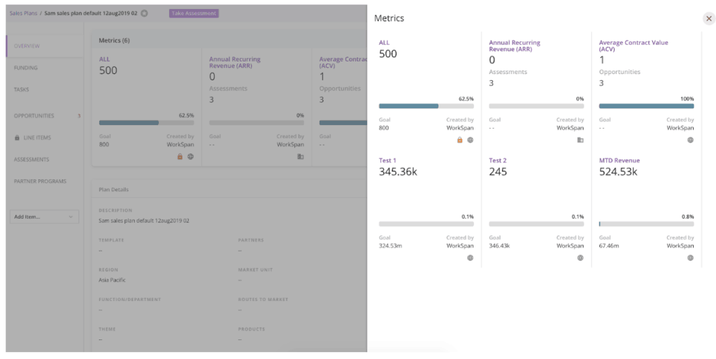workspan view all feature