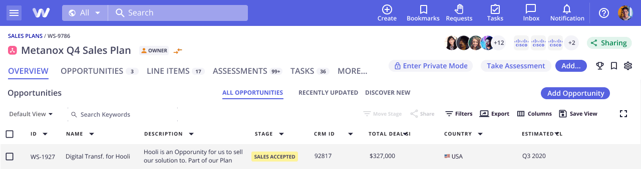 WorkSpan 2.0 Actions