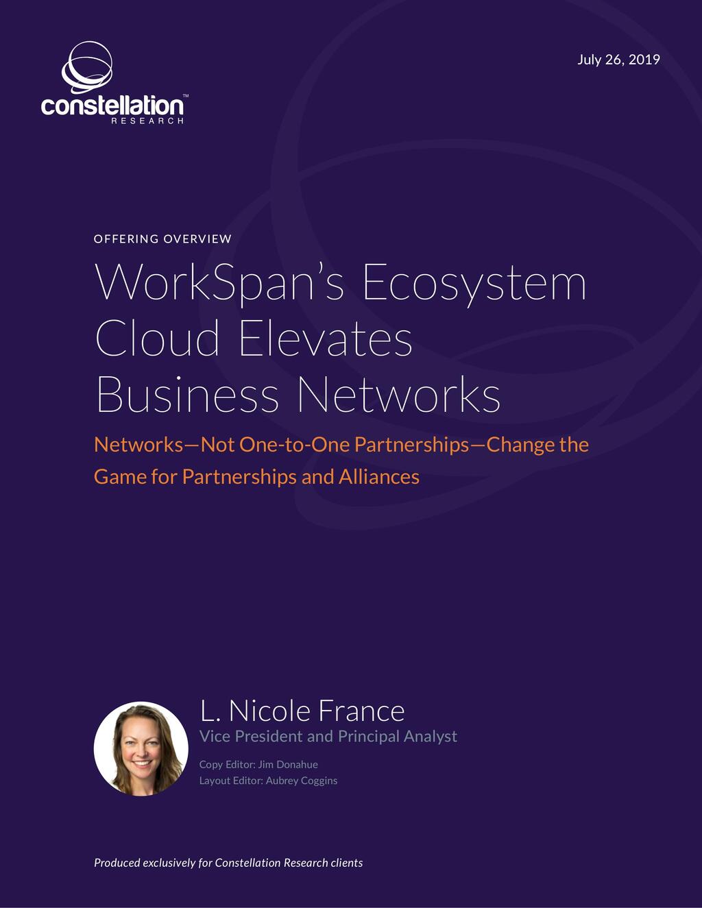 Constellation Research-WorkSpan Ecosystem Cloud-July 2019