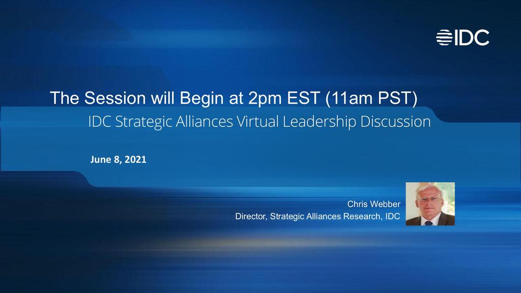 IDC: Master Deck Strategic Alliances Leadership Discussion June 2021