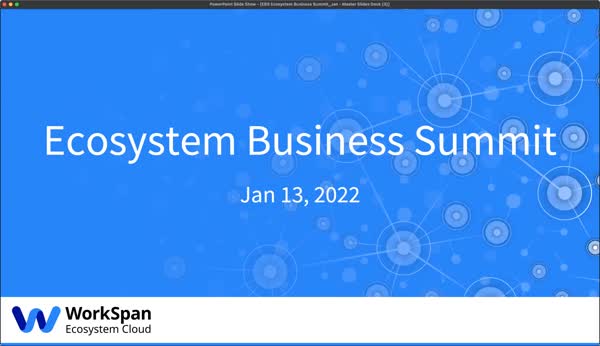 Ecosystem Business Summit January 13 2022