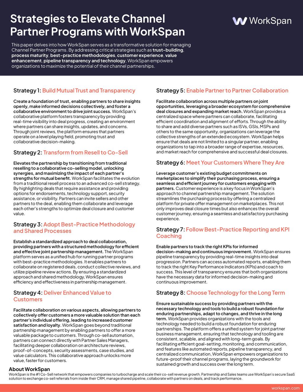 Strategies to Elevate Channel Partner Programs with WorkSpan