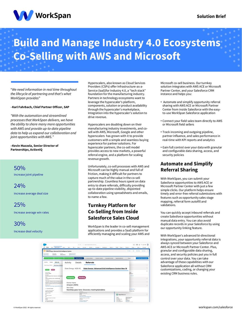 WorkSpan Salesforce Application for Industry 4.0 Ecosystems