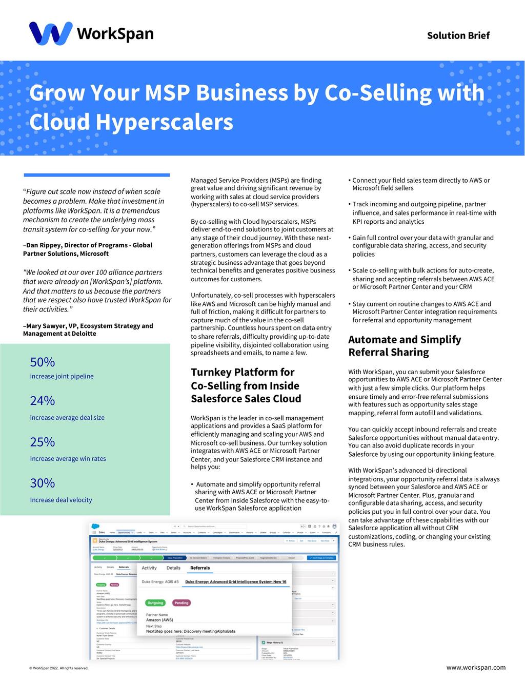 WorkSpan Salesforce Application for MSPs
