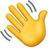 Emojihånd som vinker