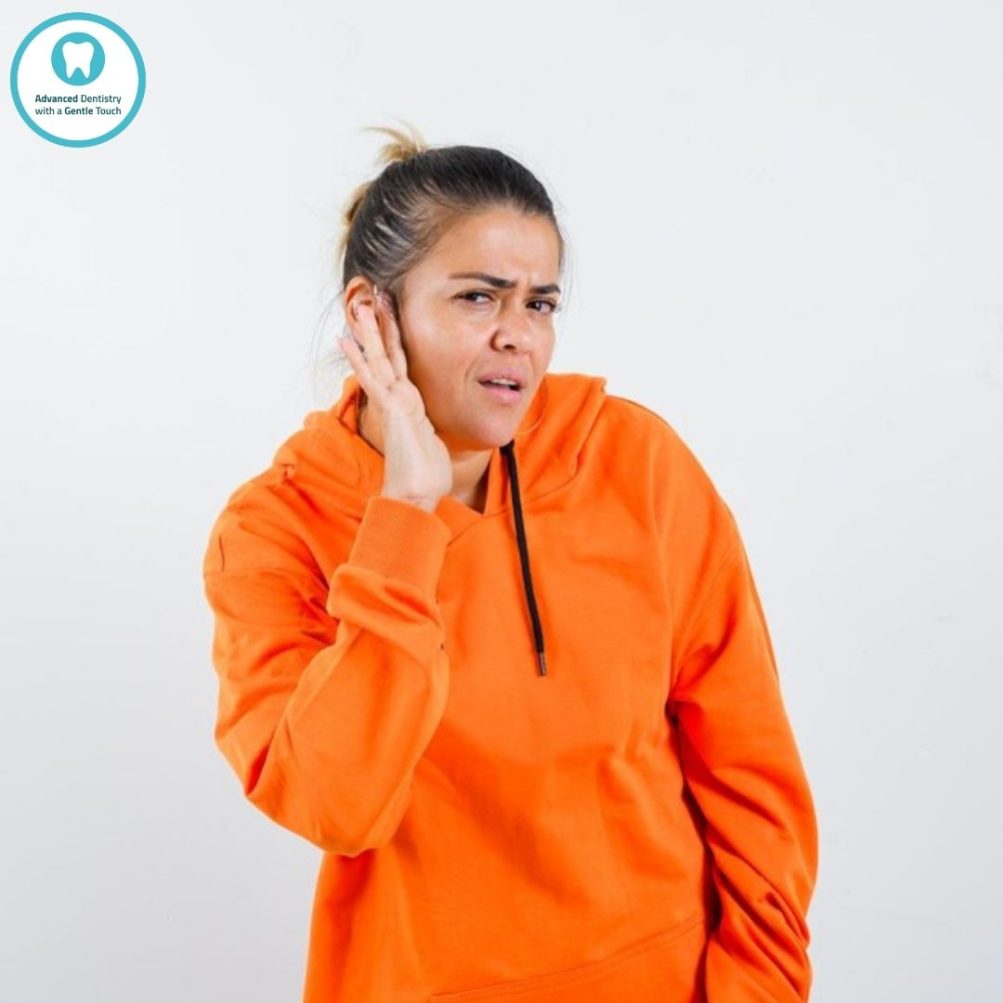 A woman with itchy inner ear