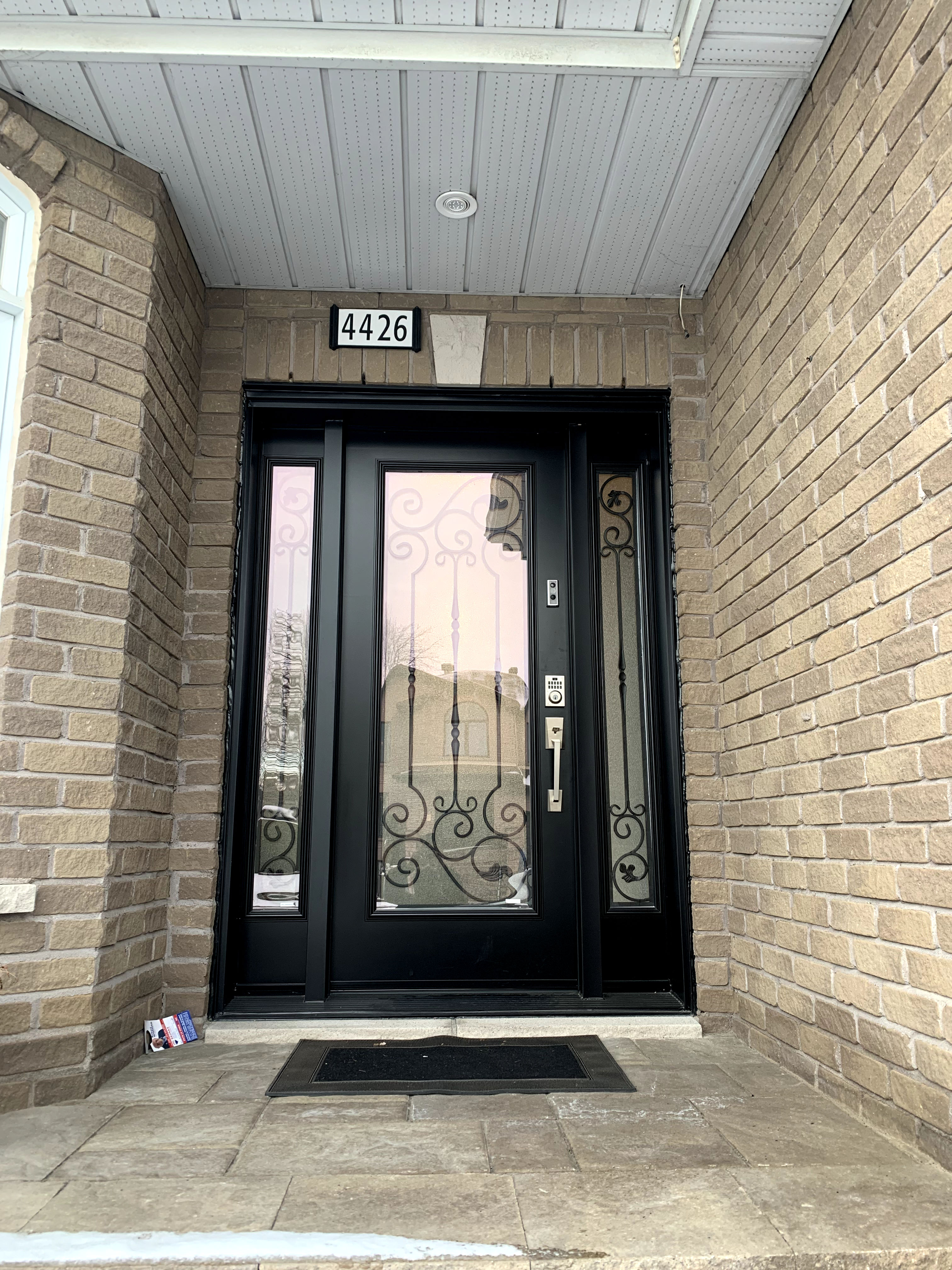 black door installed