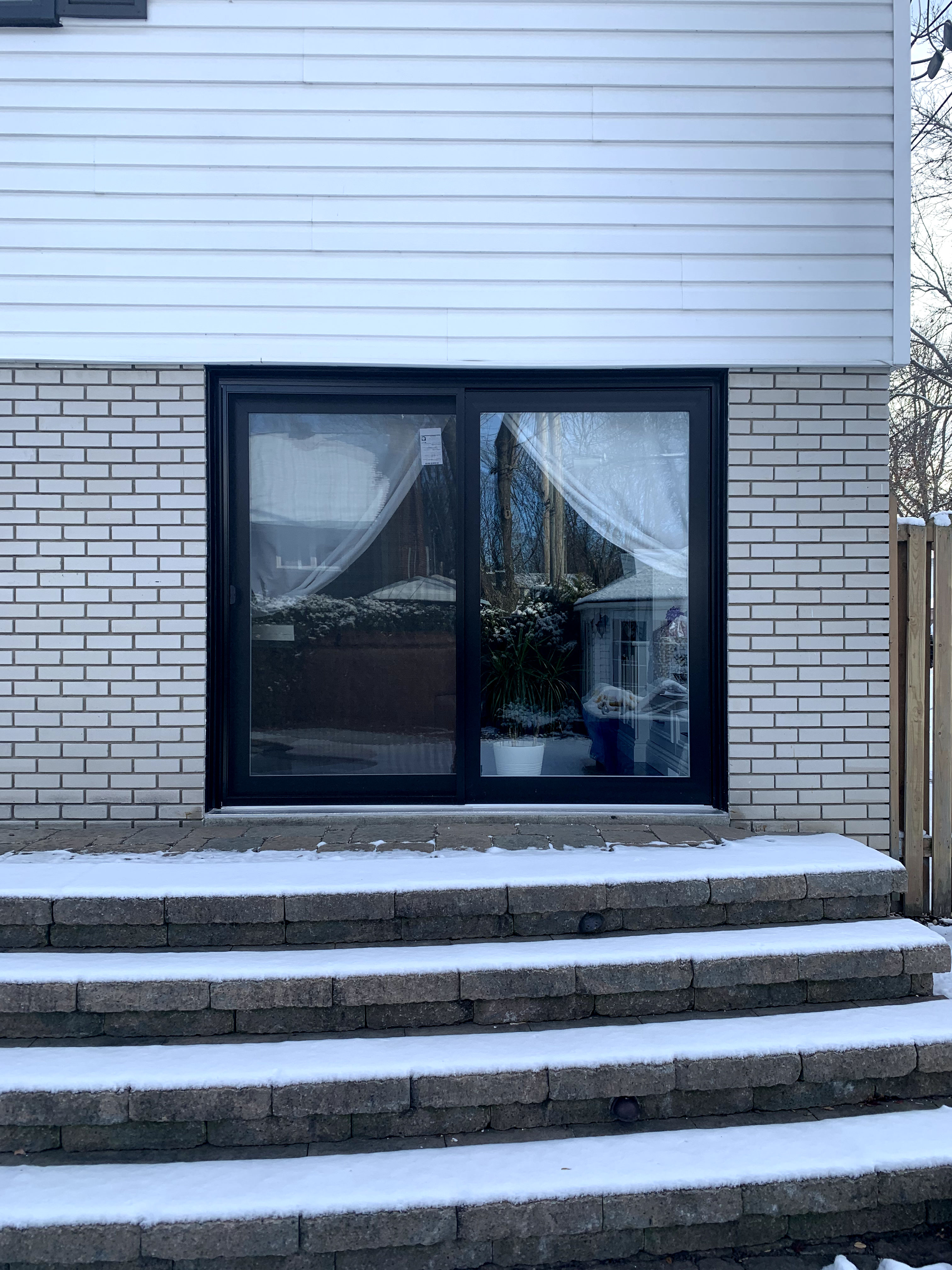 black door installed