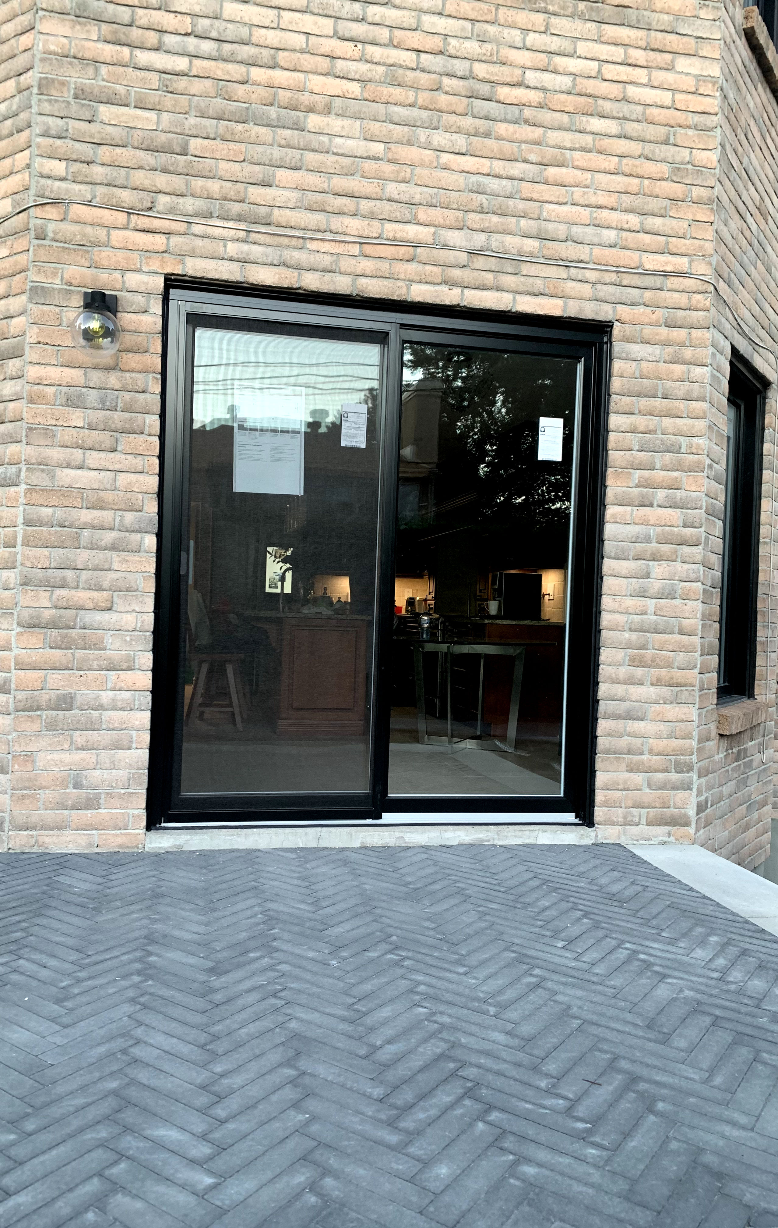 black door installed