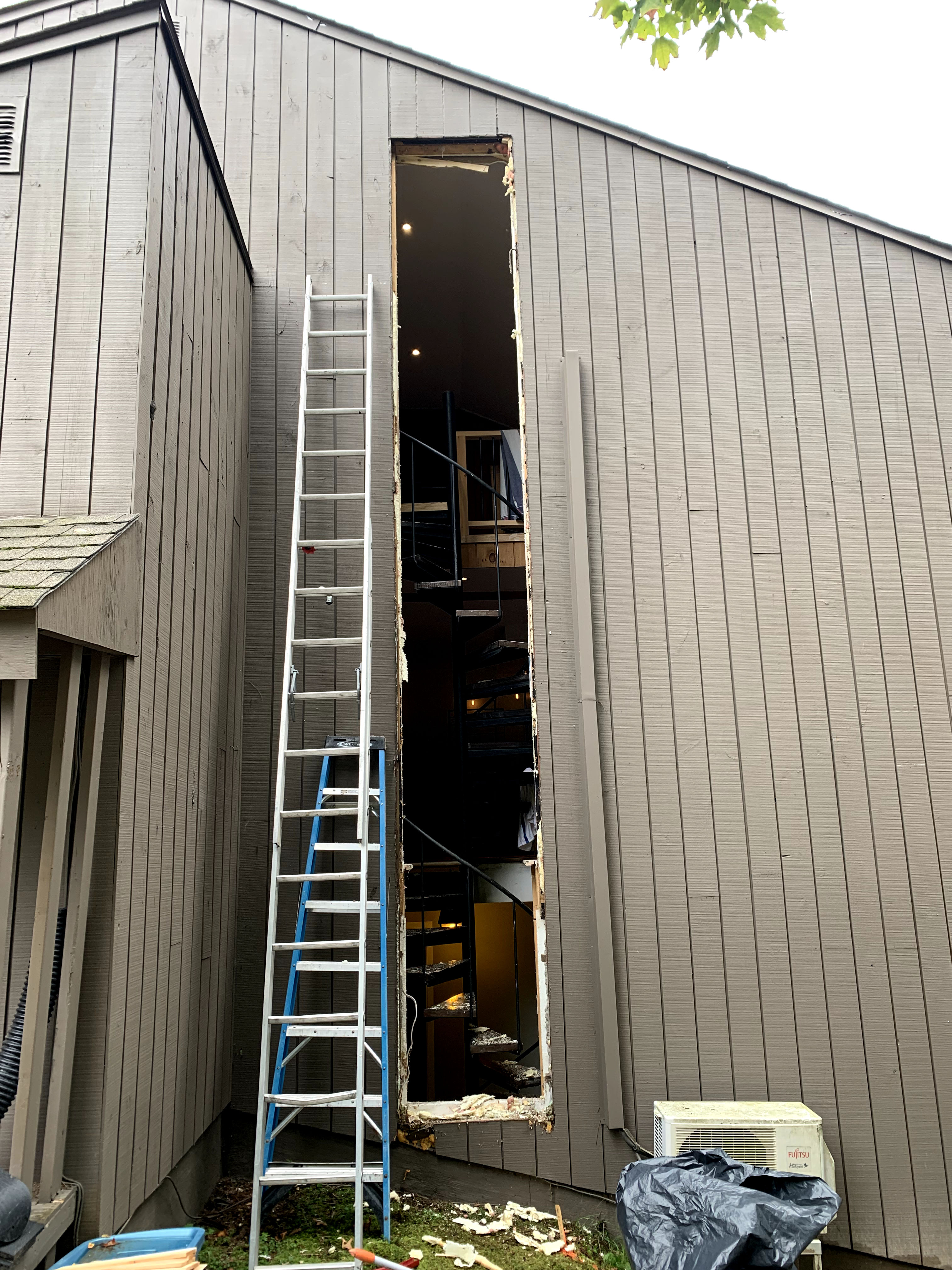 black door installed