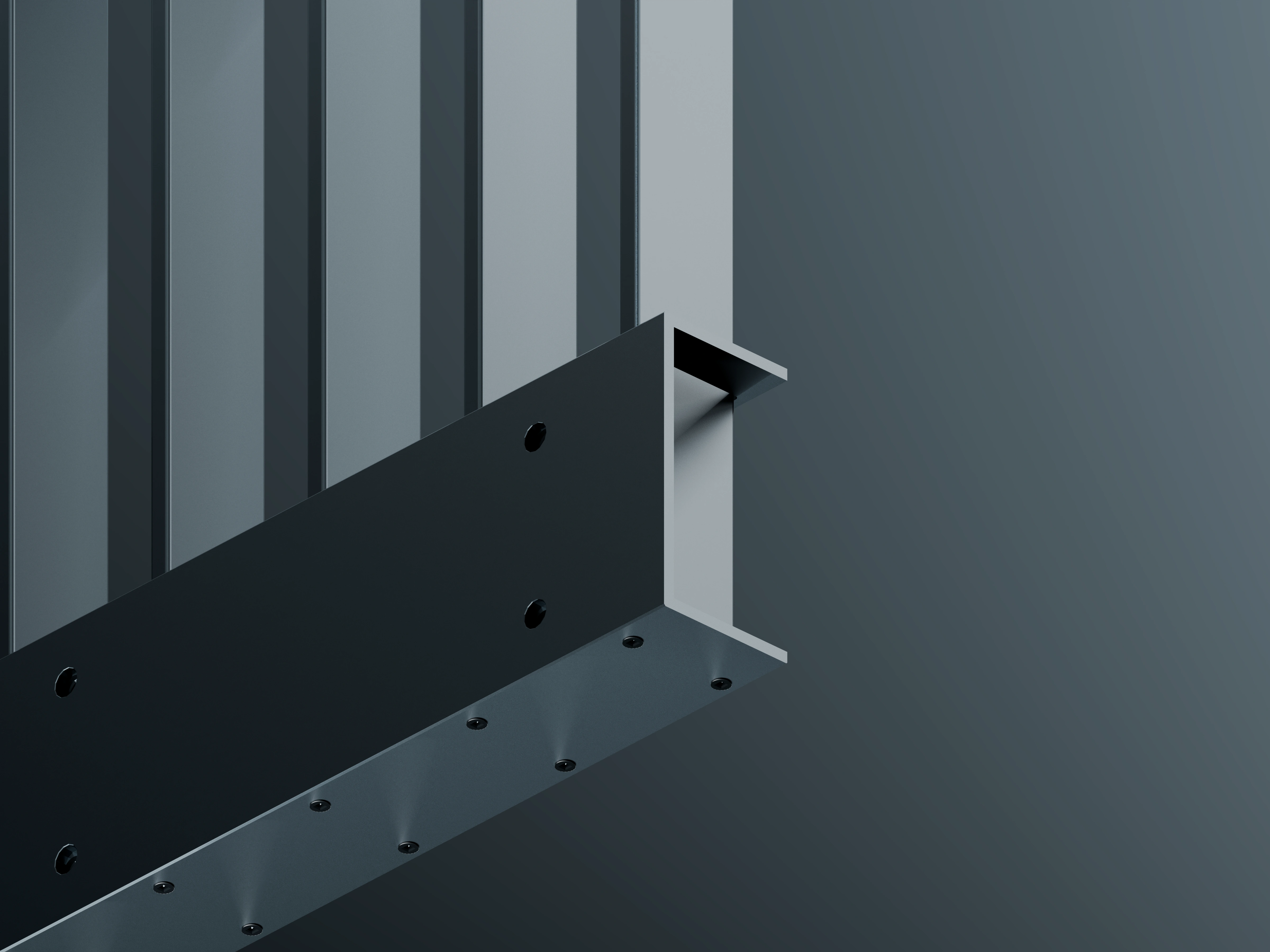 Belcanto attache balustrade Liaison side fixing detail with secure aluminium mounting hardware