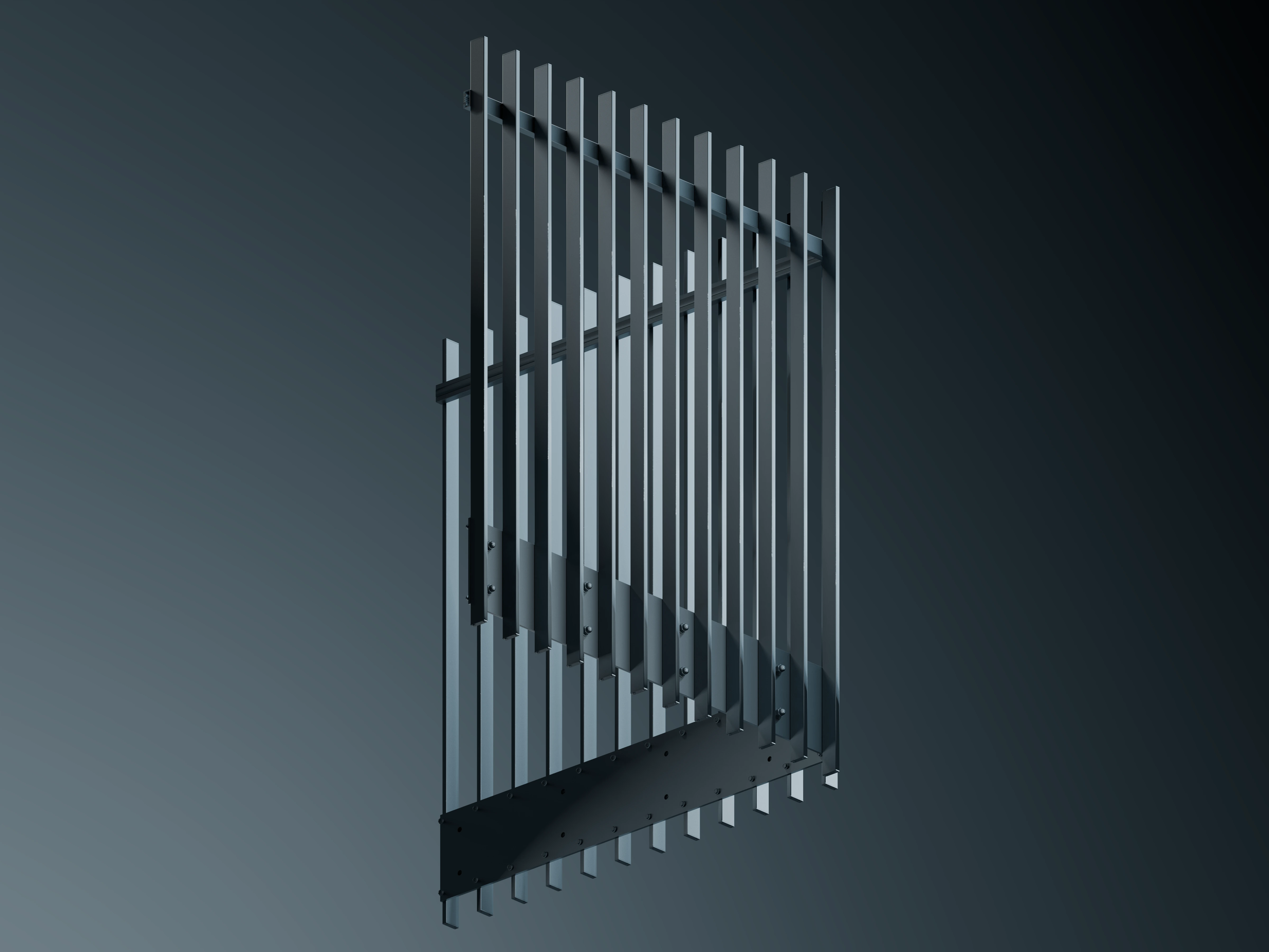 Belcanto Affinity Special architectural balustrade system with modern vertical aluminium detailing
