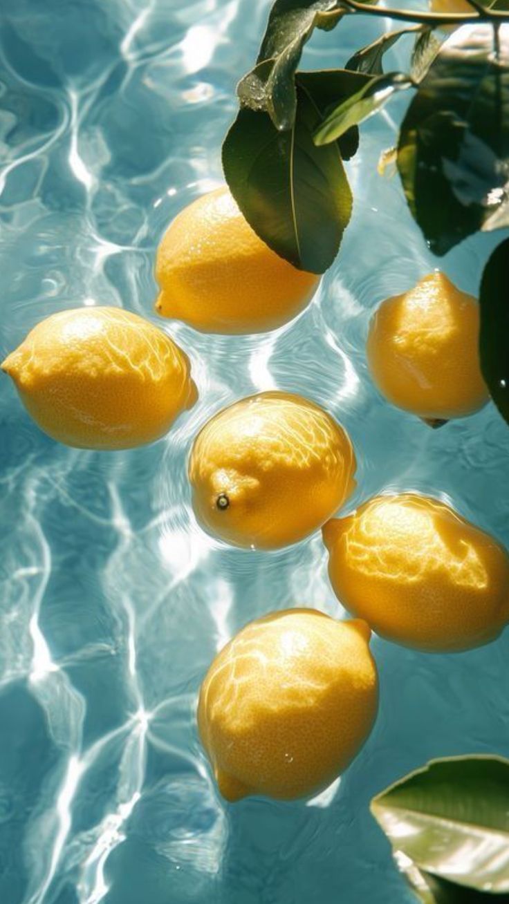 lemons in pool