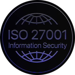 ISO 27001 certification badge