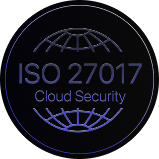 ISO 27017 certification badge
