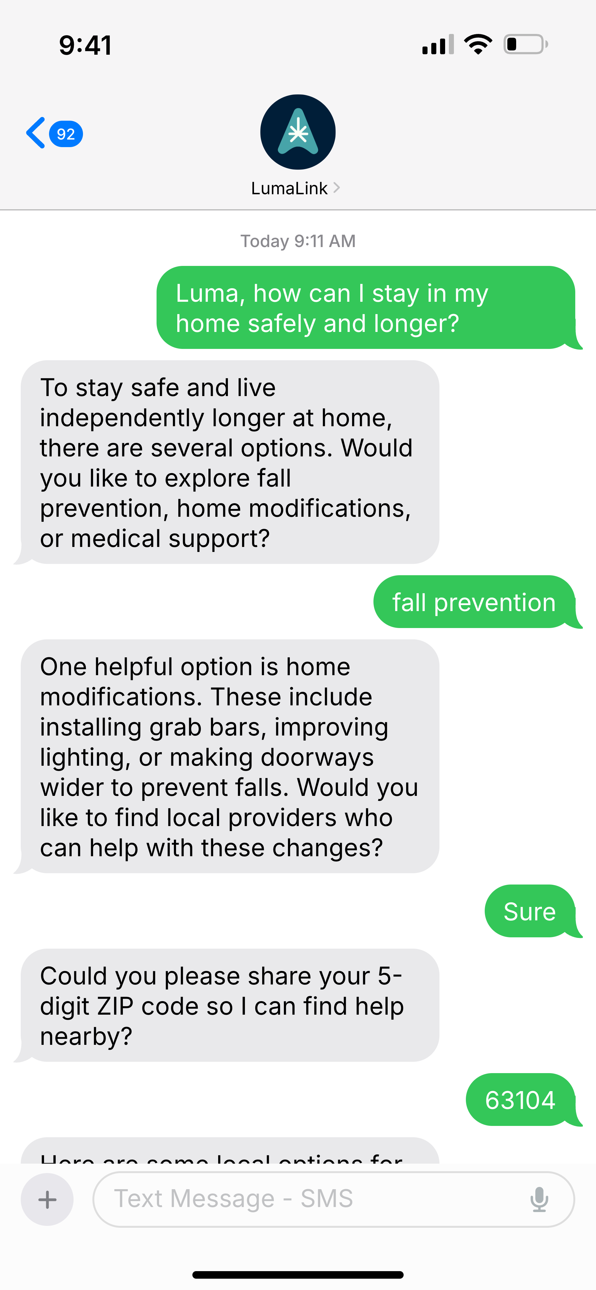 LumaLink, what does my dad need to age safely at home?