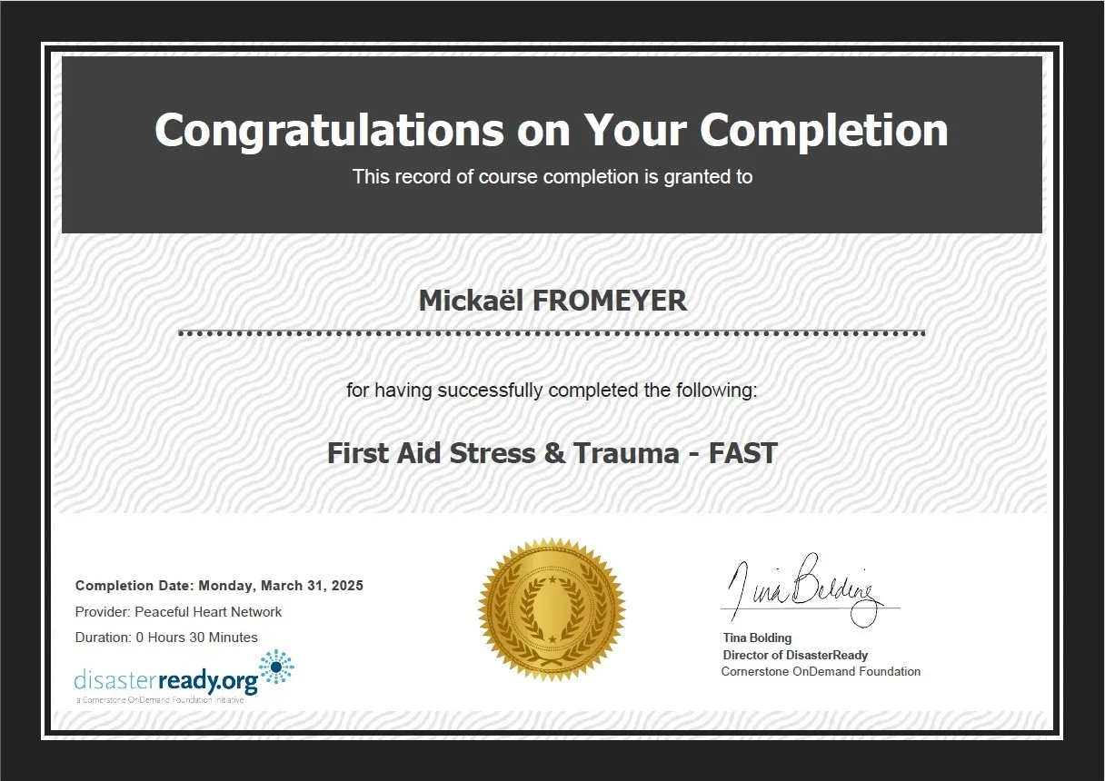 FAST certificate