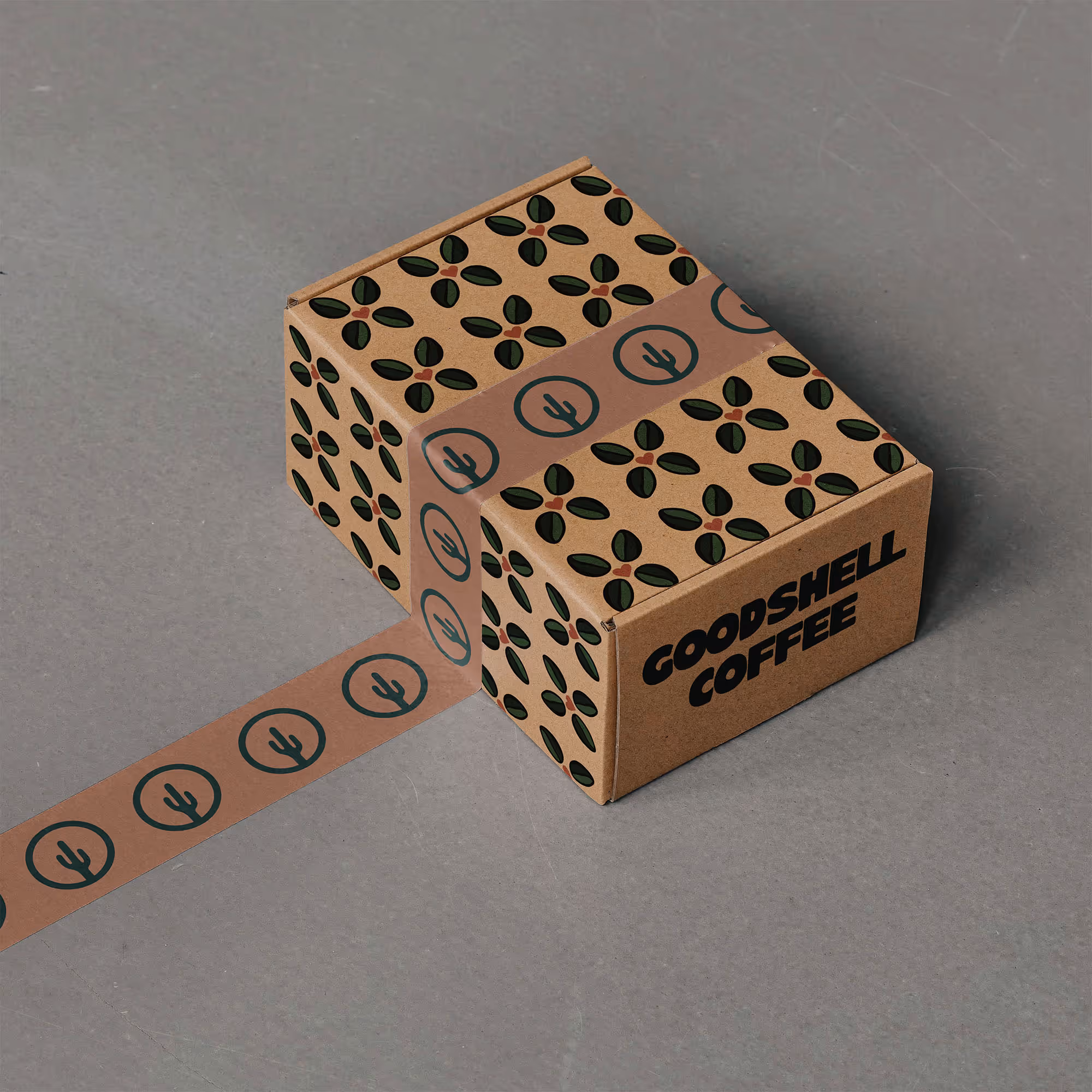 cardboard box packaging for coffee beans